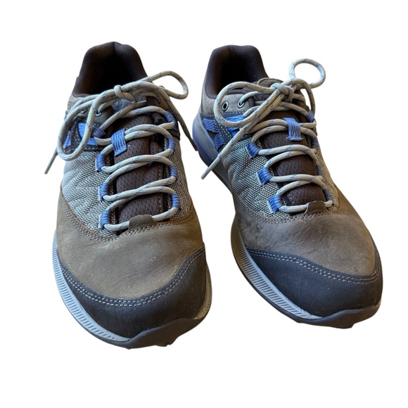 MERRELL ZION HIKING SHOE LEATHER MESH UPPER BREATHABLE LACE UP RUBBER TOE CAP 9 - Picture 4 of 12